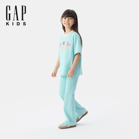 Gap/盖璞 767239 肌理感棉质针织 浅绿色 120cm 女童长裤