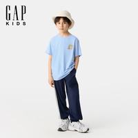 Gap 男童夏季网眼束口休闲裤 海军蓝 130cm