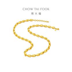 周大福 EOF2275 几何形状足金黄金项链 55cm 约43.79g