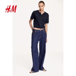 H&M 女装 慵懒风圆领开衫 1270743