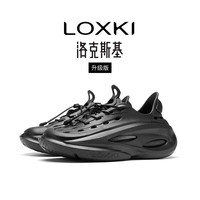 LOXKI洛克斯基 可拆卸中底厚底透气 黑武士 42码 男士凉鞋