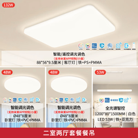 雷士 LED全光谱护眼 智能吸顶灯 IP40防蚊虫 全光谱01-两室两厅带餐厅【包安装】