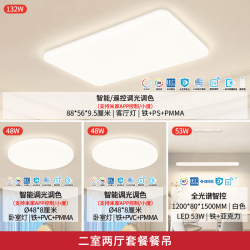 雷士 LED全光谱护眼 智能吸顶灯 IP40防蚊虫 全光谱01-两室两厅带餐厅【包安装】