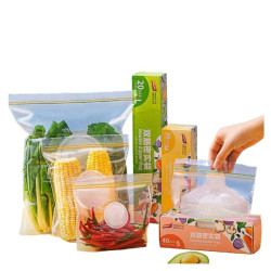 太力 双筋密实保鲜袋大中小套装 加厚食品级PE