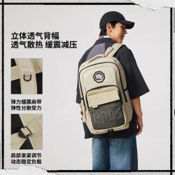 李宁 反伍双肩包男包女包背包学生书包反光户外徒步运动包