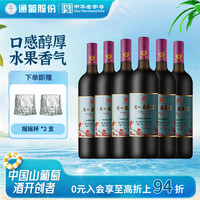 通化葡萄酒 红梅 山葡萄酒 甜型 725mL*6瓶 整箱装