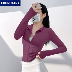 FOURDATRY 外穿显瘦紧身修身瑜伽服普拉提健身跑步运动瑜