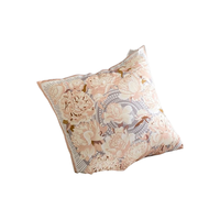若奈 H-Silk Peony系列 香槟芍药丝绸感 48*48cm 靠垫