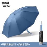 温诗欧 10骨自动反向黑胶伞