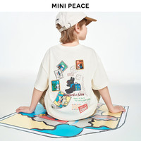 Mini Peace MINIPEACE×卡斯波和丽莎系列太平鸟童装男童短袖T恤夏装简潮背图