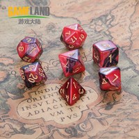 GAMELAND 多面跑团骰子 GL545 红黑