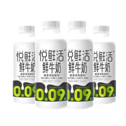 悦鲜活 低温鲜奶450ml*5+260ml*5瓶