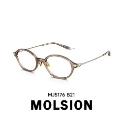 MOLSION 眼镜女款近视可配度数素颜书呆子椭圆框光学镜MJ3107&MJ5176