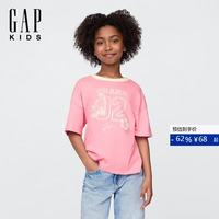 Gap 女童夏季款童趣印花棉质短袖T恤儿童装上衣美版780478