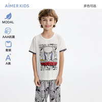 爱慕 儿童（AIMER KIDS）男女童莫代尔短袖家居服睡衣套装小马宝莉/变形金刚IP儿童节礼物 男-