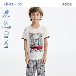 爱慕 儿童（AIMER KIDS）男女童莫代尔短袖家居服睡衣套装小马宝莉/变形金刚IP儿童节礼物 男-