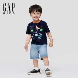 Gap 童趣动物路线图 海军蓝 100cm 男童短袖T恤