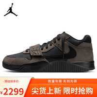 NIKE 男休闲鞋乔丹倒钩 JUMPMAN JACK运动鞋 FZ8117-204摩卡黑