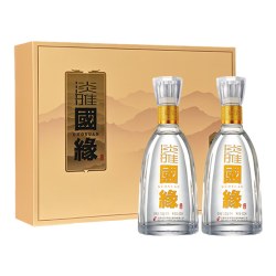 今世缘 淡雅国缘 42度 500mL*2瓶 礼盒装 白酒
