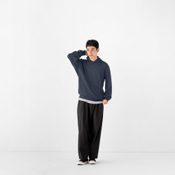 無印良品 MUJI 无印良品 AB1R3C6S 防紫外线华夫格连帽运动衫 炭灰色 L