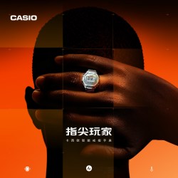 CASIO G-SHOCK系列 男士智能戒指手表 CRW-H001 CRW-H001S-8PR
