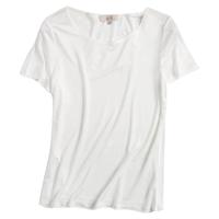 金三塔 100%桑蚕丝真丝女士T恤 军绿色 M码