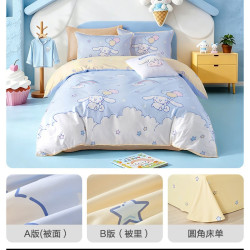 MERCURY Kids 美乐蒂 RY51XC03-1 全棉四件套 1.2米床 花圃大耳狗