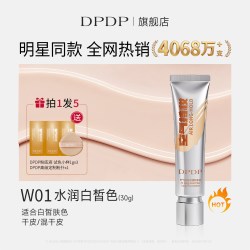 DPDP 粉底液+粉底刷套装遮瑕持久不脱妆水润无痕扁头化妆刷不卡粉