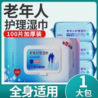 PISSA 居家日用 护理湿巾 100片*1包