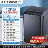 扬子 8/10KG全自动洗衣机租房宿舍用小型大容量洗脱一体波轮洗衣机