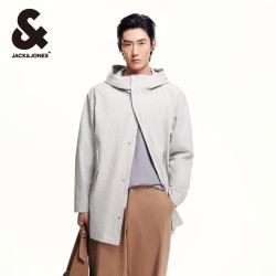 杰克·琼斯（JACK&amp;JONES）男装薄厚外套合集 224321018C41静谧灰