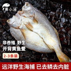 黄小渔 南美海捕黄鱼鲞450g/2-3条三去大黄鱼黄花鱼生鲜鱼类烤鱼烧烤食材