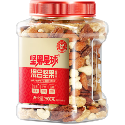 沃隆 每日坚果 5种纯坚果仁 500g  买一赠一