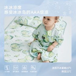 DOMIAMIA 婴儿凉席冰丝软凉席新生儿专用
