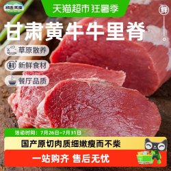 祁连天宝 黄牛牛里脊原切黄牛肉嫩肉小盒装300g*2盒