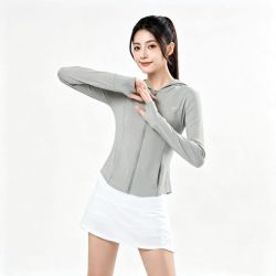 茉寻 赵露思同款 冰钛原纱防晒衣 气质灰  XL