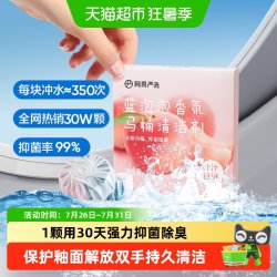 网易严选 蓝泡泡马桶洁厕宝50g*4厕所清洁剂去渍去污杀菌除味神器