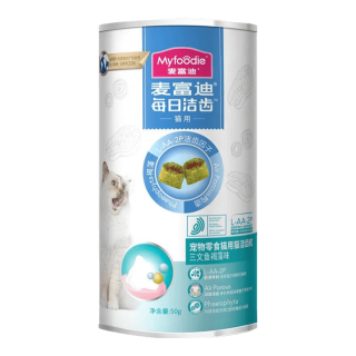 麦富迪 猫洁齿粒 三文鱼褐藻味 50g 猫咪零食