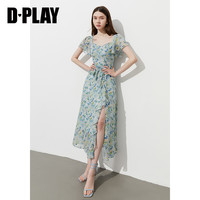 D·PLAY DPLAY 德帕拉 度假系列 女士短袖雪纺连衣裙 DB5266173