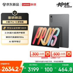 联想 小新Pro13英寸 骁龙8s Gen4 灰色 12GB+256GB 平板电脑
