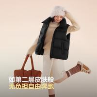 波司登 氧气系列 加厚保暖 黑色 S码 女士羽绒马甲