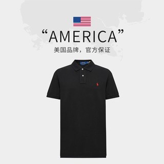 RALPH LAUREN 拉夫劳伦 刺绣半排扣短袖Polo衫