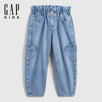 Gap/盖璞 781389 棉质爱心花苞腰头 儿童长裤