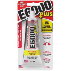 E6000 透明多用途胶水 56ml 防水可涂漆 木材玻璃陶瓷金属塑料粘合剂 手工艺品家具维修专用 无异味配方