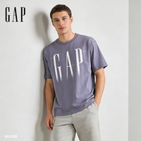 Gap 866354 纯棉宽松圆领短袖T恤 丁香紫 L