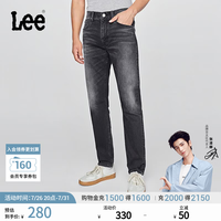 Lee A08791 舒适中腰锥形 深灰色 33码 男士牛仔裤