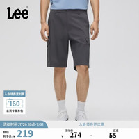Lee 男士经典工装口袋设计宽松直筒休闲短裤