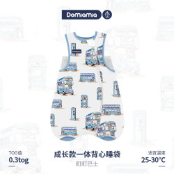 DOMIAMIA 婴儿睡袋一体无袖春夏背心睡袋