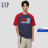Gap 866068 Logo印花 深蓝色 M(170/92A) 短袖T恤