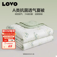 LOVO 夏凉被A类抗菌夏被子纤维被空调被 150*215cm